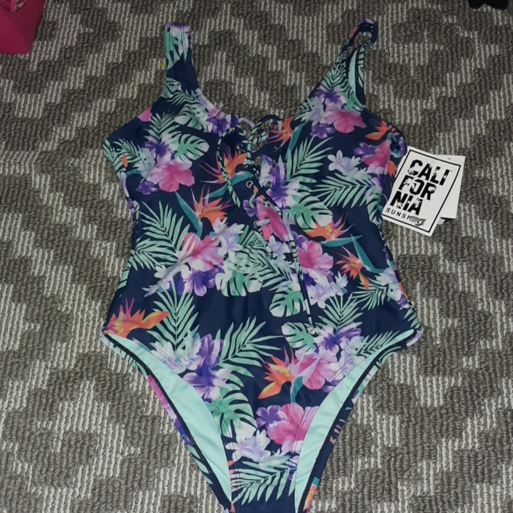 Floral bathing suit